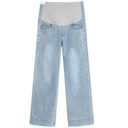 Maternity Fashion Jeans: Spring/Fall Adjustable-Waist Wide-Leg Pants, Maternity Loose-Fit Pants