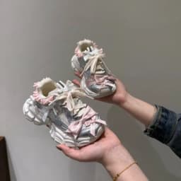 Girls Princess Tennis Shoes Breathable Soft Sole Kids Casual Shoes Non-slip 2026 Brand New Children Sports Shoes Sweet Bowknots