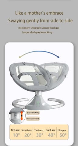 Electric Bluetooth Baby Cradle with Mosquito Net Bluetooth Music Baby Rocking Chair Multifunctional Baby Crib for Newborns 2024