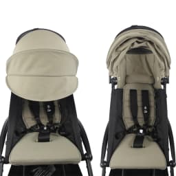 New 2pcs/Set Stroller Cover Hood&Cushion 6+ Extended Canopy With Pillow Seat Liner Replacement Kit YOYO3/YOYO2 Accessories