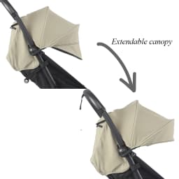 New 2pcs/Set Stroller Cover Hood&Cushion 6+ Extended Canopy With Pillow Seat Liner Replacement Kit YOYO3/YOYO2 Accessories