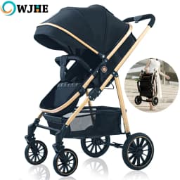 OWJHE Lightweight stroller strollers for baby baby pram with four wheels travel stroller high landscape fold stroller stroller