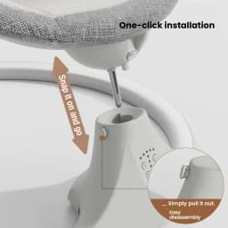 Baby Cradle Baby Chair with Mosquito Net Multi Functional Smart Swing Bed Safety and Comfortable