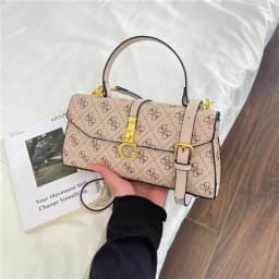 Famous fashion design women's shoulder bag, classic decorative pattern crossbody bag, modern trendy handbag