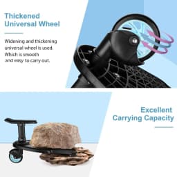 1PCS Universal Stroller Board Buggy Board with Detachable Seat, Stroller Glider Board Suitable for Most Brands of Strollers, Stroller Standing Board
