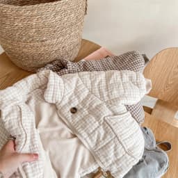 2026 New Winter Toddlers Kids Plaid Thicken Coats Korean Style Fleece Lining Children Warm Outerwear