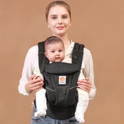 Ergobaby All Carry Positions Breathable mesh baby carrier, enhancing lumbar support and airflow (7-45 pounds)