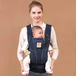 Ergobaby All Carry Positions Breathable mesh baby carrier, enhancing lumbar support and airflow (7-45 pounds)