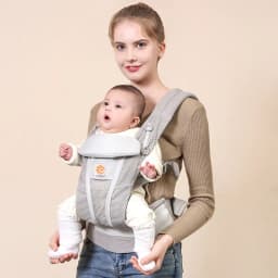 Ergobaby All Carry Positions Breathable mesh baby carrier, enhancing lumbar support and airflow (7-45 pounds)