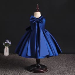 1 2 3 4 5 6 7 8 Years Bow Girls Dress Birthday Party Baby Baptism Dress For Girls Princess Christmas Costume Infants Vestidos