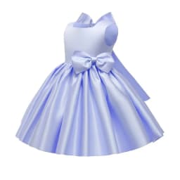 1 2 3 4 5 6 7 8 Years Bow Girls Dress Birthday Party Baby Baptism Dress For Girls Princess Christmas Costume Infants Vestidos