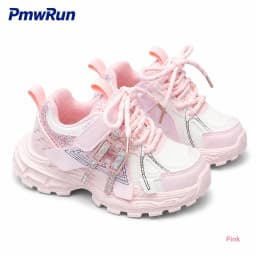 Trend Fashion Sport Shoes For Girls Luxury Rhinestone Teenager Girl's Sneakers Anti-slippery Running Footwear For Children