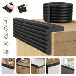5m Desk Edge Guard Strip Baby Safety Soft Wall Corner Protector Thickend Self Adhesive Anti Collision Cushion for Table Edges, Bed Frames, and Furniture Corners