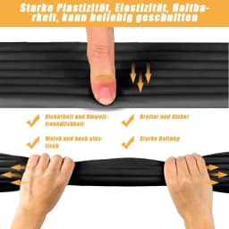 5m Desk Edge Guard Strip Baby Safety Soft Wall Corner Protector Thickend Self Adhesive Anti Collision Cushion for Table Edges, Bed Frames, and Furniture Corners