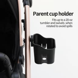 Lightweight Foldable Baby Stroller 3 In 1 Luxury Travel System Pram with Portable Infant Car Seat Aviation Aluminum Frame Carriage Shockproof Newborn Pushchair Set Compact Toddler Buggy with Large Storage Basket and Foot Brake