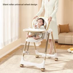 Portable 2-in-1 Children's Dining Chair Children's Comfort Rocking Chair Multifunctional Baby Dining Chair, Adjustable Height