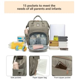 Original LEQUEEN Baby Diaper Bag Backpack Waterproof Mommy Travel Nappy Bag For Baby Care Large Capacity Maternity Stroller Bag
