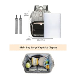 Original LEQUEEN Baby Diaper Bag Backpack Waterproof Mommy Travel Nappy Bag For Baby Care Large Capacity Maternity Stroller Bag