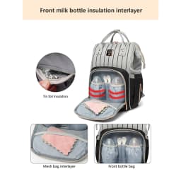 Original LEQUEEN Baby Diaper Bag Backpack Waterproof Mommy Travel Nappy Bag For Baby Care Large Capacity Maternity Stroller Bag