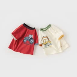 Dave Bella 2025 New Summer Boy’s Baby T-Shirt Children Top Cotton Short Sleeve Undershirt Cartoon Casual Outdoor Sport DB2240686