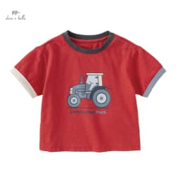 Dave Bella 2025 New Summer Boy’s Baby T-Shirt Children Top Cotton Short Sleeve Undershirt Cartoon Casual Outdoor Sport DB2240686