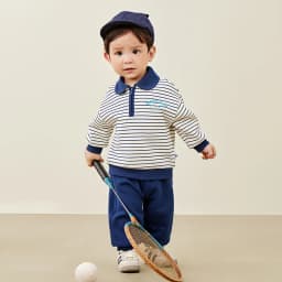 Mini Bala Long Sleeve Set Unisex Kids Sporty and School Style Casual Wear New Spring and Autumn Version