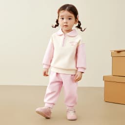 Mini Bala Long Sleeve Set Unisex Kids Sporty and School Style Casual Wear New Spring and Autumn Version