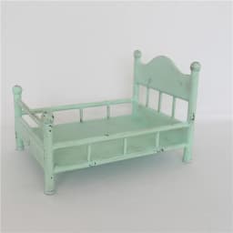 Vintage Stain Foldable Iron Bed Newborn Photography Props Baby Mini Rustic Bed Photo Shoot