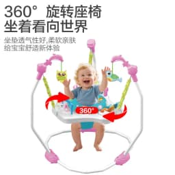 Baby Jumping Chair with Lighting and Music Function Baby Fitness Interactive Jumping Bouncing Baby Coaxing Toy