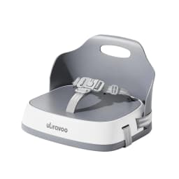 Portable Children’s Booster Seat for Dining High Chair with 3-Point Safety Harness, 2 Adjustable Straps & Washable Design