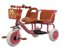 Children's Tricycle Reversible 3 Wheel Bicycle Double Twin Baby Stroller 2 Infants 1-3-6 Years Old Child Double Seat Trike