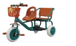 Children's Tricycle Reversible 3 Wheel Bicycle Double Twin Baby Stroller 2 Infants 1-3-6 Years Old Child Double Seat Trike