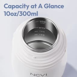 NCVI Kids Stainless Steel Straw Cup for Toddler 1-3 Years Old, Blue 10floz, BPA-Free, Easy to Clean, Adjustable Shoulder Strap