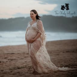 Don&Judy Sequin Maxi Maternity Photo Shoot Dress Boho Evening Party Gown Pregnancy Women Photography Dresses Baby Shower Gift