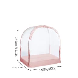 Pop Up Baby Crib Tent Crib Cover Canopy Breathable Mesh Baby Tents Keep Baby from Climbing out Bed Protection Anti-mosquito Tent