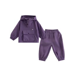 Boys Jacket+pants Two-piece Set High-quality 2026 New Product Spring Autumn Children's Diagonal Zipper Children's Clothing