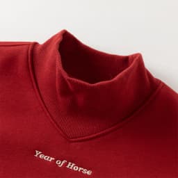 Dave Bella Boys Pullover Autumn Winter Bottoming T-shirts Children Red Half High Collar Long Sleeve Tops Kids Clothing DB4254262