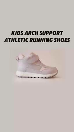 Princepard Kids Orthopedic Sneakers Black High Top Arch Support for Flat Feet Corrective Children School Casual Shoes