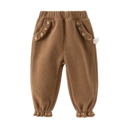 Dave Bella Girls Baby Winter Fashion Casual Pants Loose Comfortable Sweet Cute Embroidery Children's Pants Outdoor DB4253746