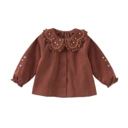 Dave Bella Children's Long sleeves Shirt Fashion Casual Autumn Girl's Sweet Cute Cotton Blouse Baby Tops Gentle Party DB3253165