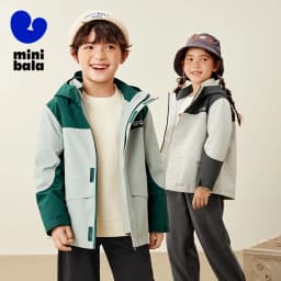 Mini Bala Boys and Girls Windproof Jacket Spring and Autumn Kids Waterproof Breathable Coat for Outdoor Adventures