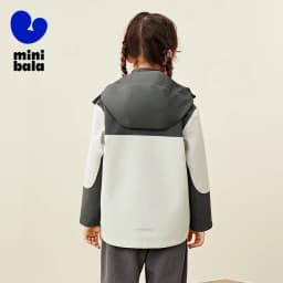 Mini Bala Boys and Girls Windproof Jacket Spring and Autumn Kids Waterproof Breathable Coat for Outdoor Adventures