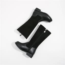 Winter Outdoor Children's Riding Boots Solid Color Warm Furry Girls Fashion Long Boots Black Red Simple Kids Plush Boots Zipper