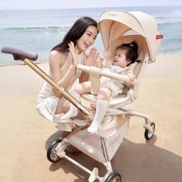 Baby Walking Artifact Windproof Baby Stroller in Autumn and Winter Light Folding Can Sit on A Reclining Baby Stroller