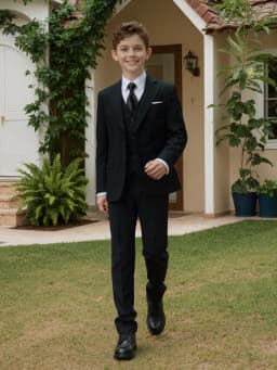 Boys Suits 4-Piece Jacket Vest Pants Tie Random Teen Dress Wedding Performance Prom Formalwear Classic Slim Elegant Age 2-16Y