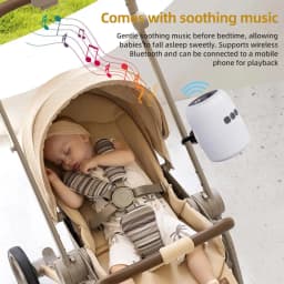 Portable Baby Stroller Rocker Accessories Automatic Infant Swing Sleep Soother with White Noise Baby Shaker Sleep Aid Device