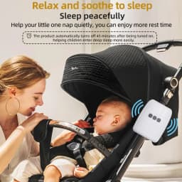 Portable Baby Stroller Rocker Accessories Automatic Infant Swing Sleep Soother with White Noise Baby Shaker Sleep Aid Device