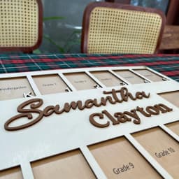 Pre K to Graduation School Picture Frame, School Years Photo Frame, Personalized Grade School Photo Frame, Senior Picture Gift