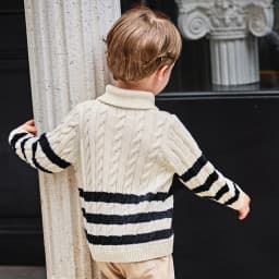 Dave Bella Autumn Spring Wool Sweater for Boys Knitted Pullover Sweater Children Outerwear Coat Kids Clothes DB4253807