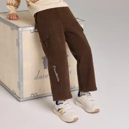 Dave Bella Children Wide Leg Knitted Pants Winter Autumn Velvet Thicken Boys Girls Straight Pants Casual Warm Trousers DK4254299